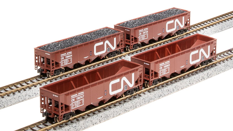 Broadway Limited Imports 7434 N Scale 70 Ton Hopper Canadian National CN "Fantasy" 4 Pack