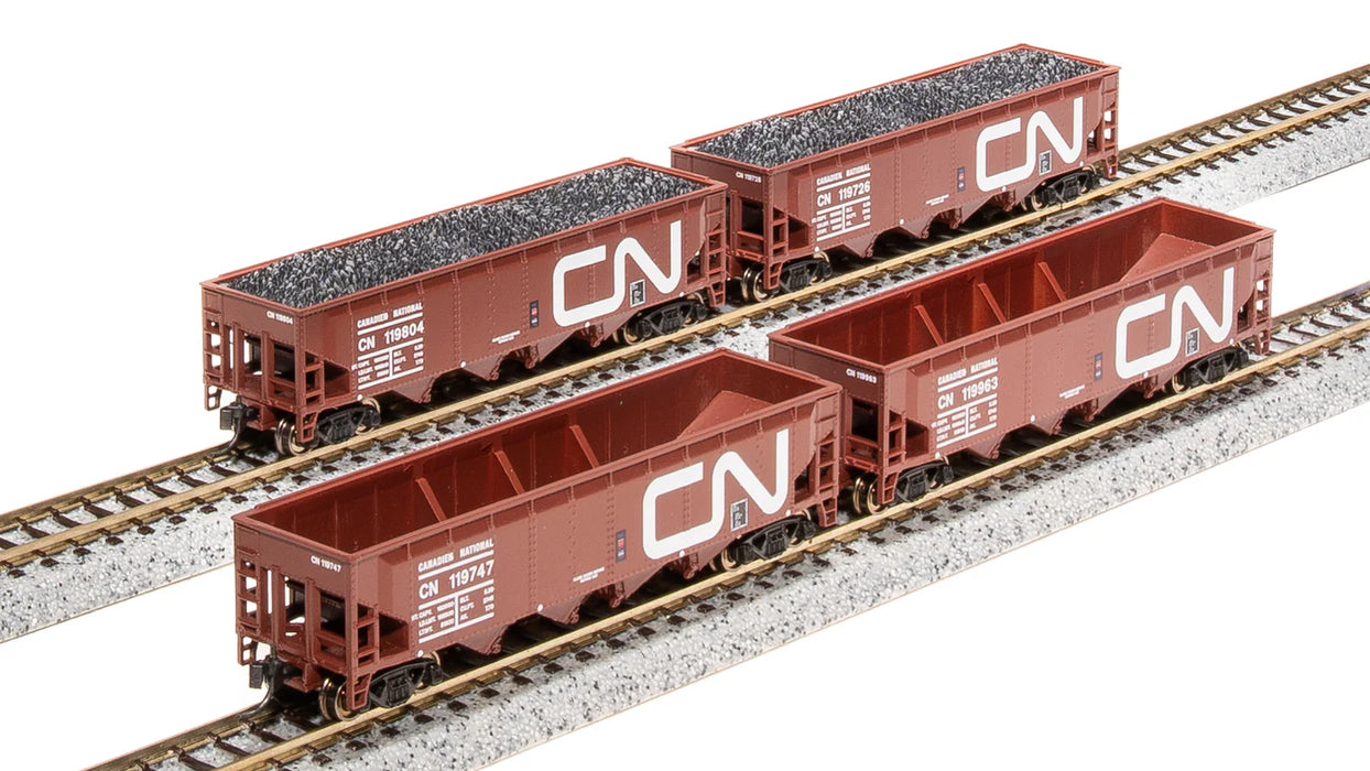 Broadway Limited Imports 7434 N Scale 70 Ton Hopper Canadian National CN "Fantasy" 4 Pack