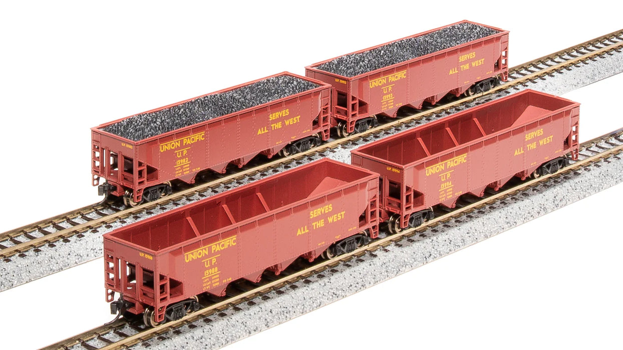 Broadway Limited Imports 7438 N Scale 70 Ton Hopper Union Pacific UP "Fantasy" 4 Pack