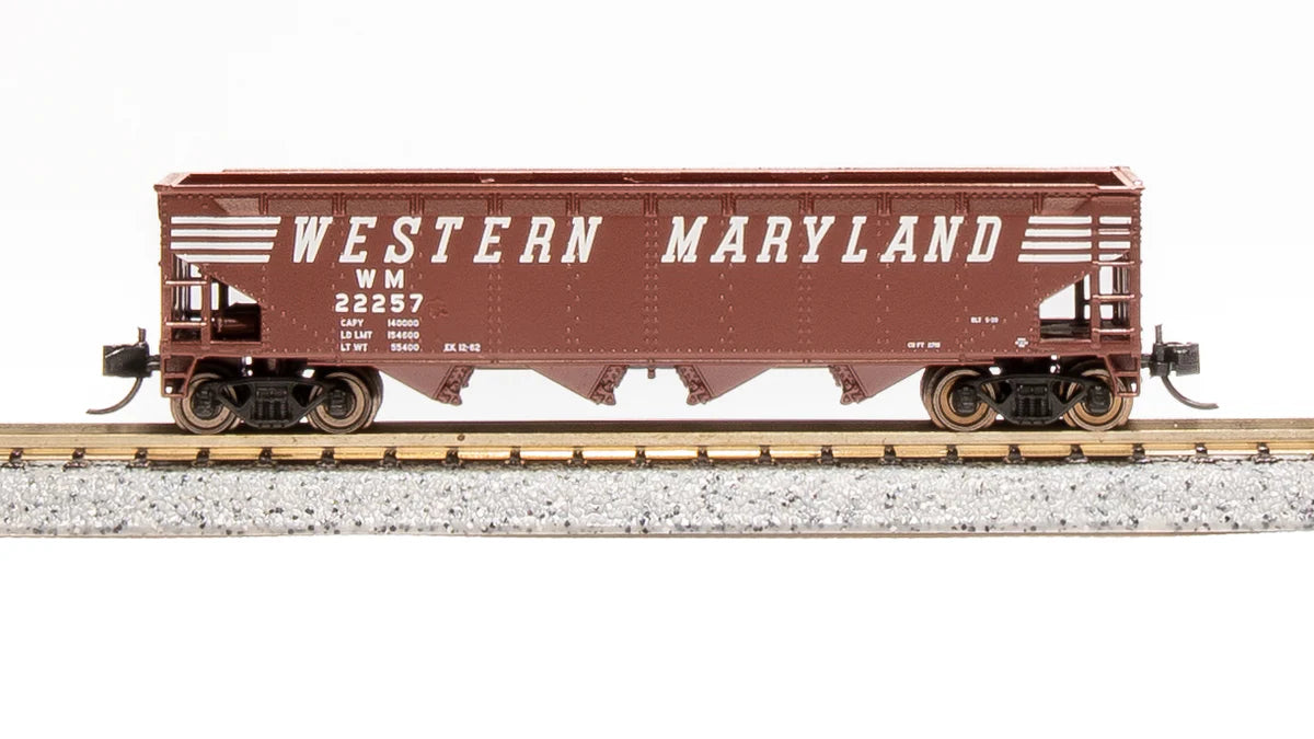 Broadway Limited Imports 7439 N Scale 70 Ton Hopper Western Maryland WM "Fantasy" 4 Pack