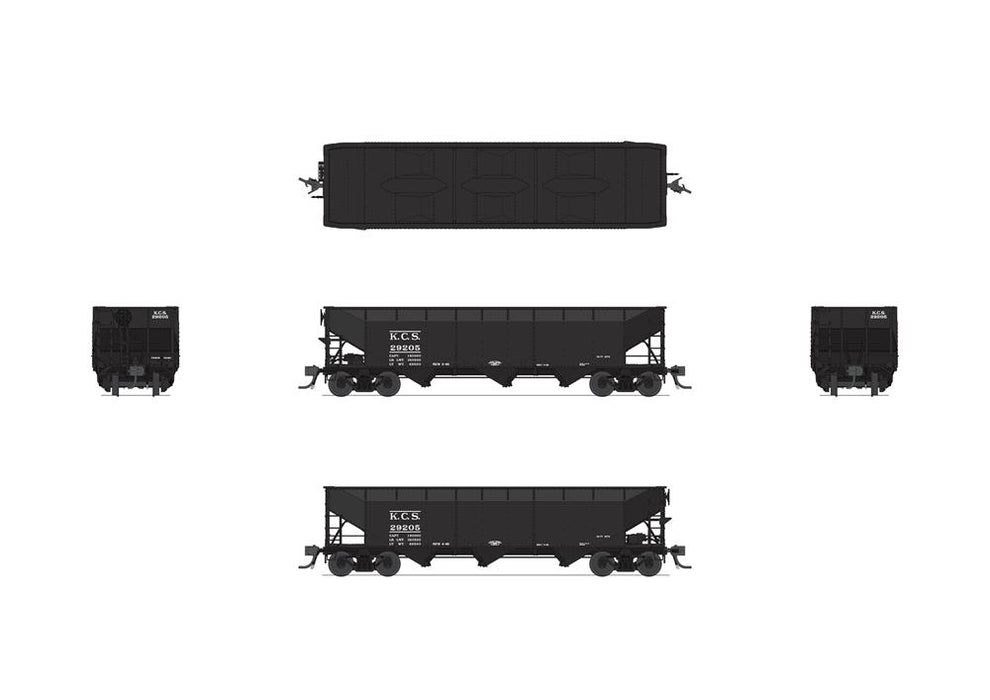 Broadway Limited Imports 8114 HO Scale 70 Ton Triple Hopper Kansas City Southern KCS 29340