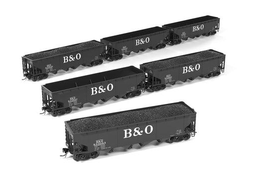Broadway Limited Imports HO Scale ARA 70 Ton 4 Bay Hopper B&O W2b "Big B&O" Scheme 6 Pack