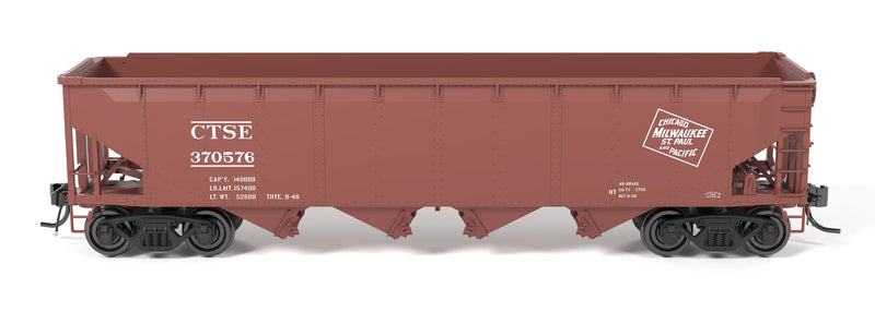 Broadway Limited Imports HO Scale ARA 70 Ton 4 Bay Hopper Milwaukee Road MILW 6 Pack