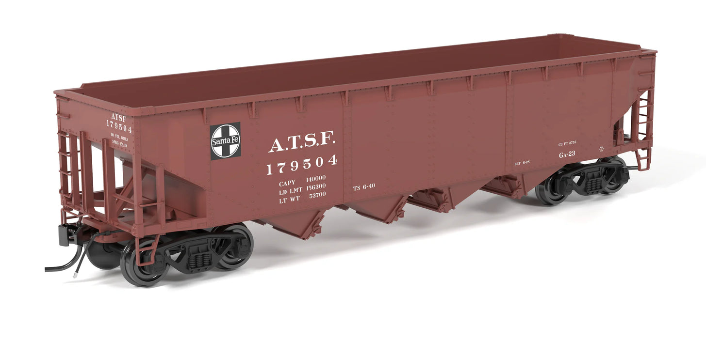 Broadway Limited Imports HO Scale ARA 70 Ton 4 Bay Hopper Santa Fe ATSF 6 Pack