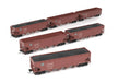 Broadway Limited Imports HO Scale ARA 70 Ton 4 Bay Hopper Santa Fe ATSF 6 Pack