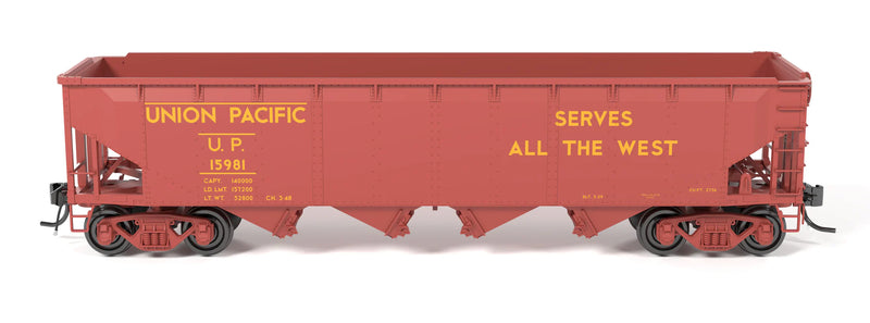 Broadway Limited Imports HO Scale ARA 70 Ton 4 Bay Hopper Union Pacific UP 6 Pack