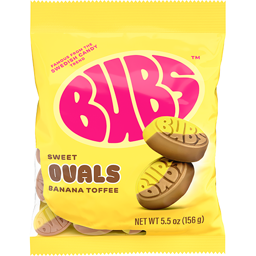 BUBS Sweet Ovals Banana Toffee 5.5oz Bag