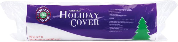 Buffalo Snow White Mini-Roll Holiday Cover (36" x 8')