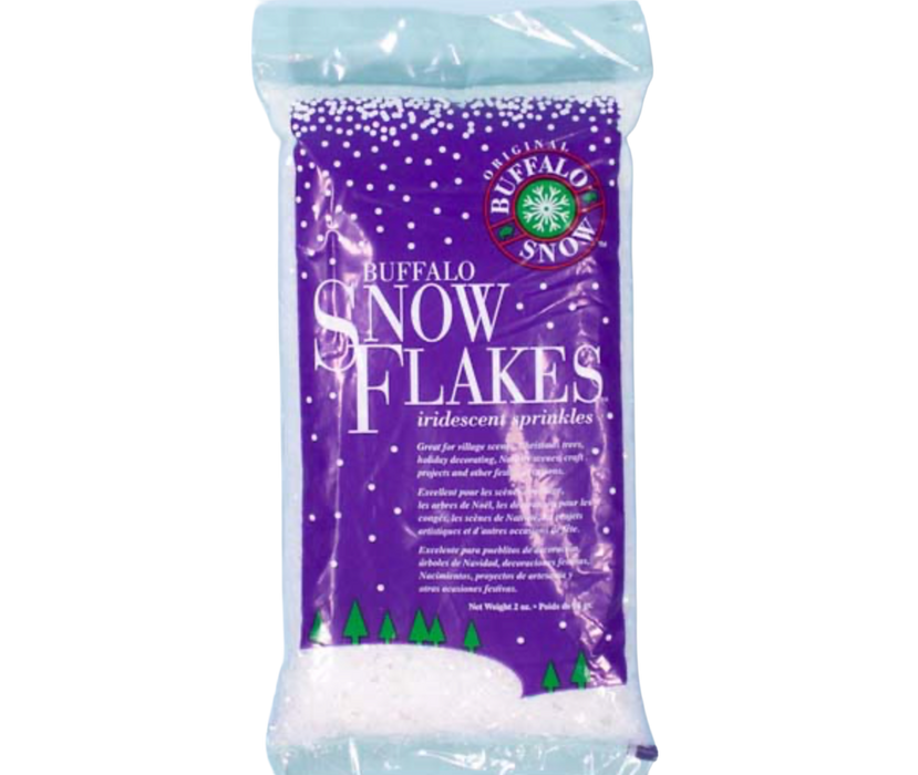 Buffalo Snow Snowflakes Iridescent Sprinkles 2oz