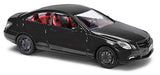 Busch 41659 HO Scale Black Mercedes-Benz E-Class 2 Door Coupe