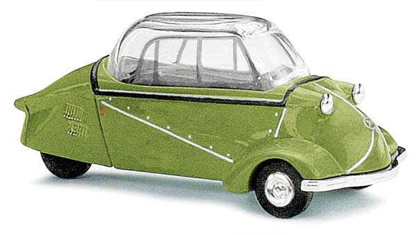 Busch 48814 HO Scale 1955 Messerschmitt KR200 3-Wheeled Kabinenroller - Green