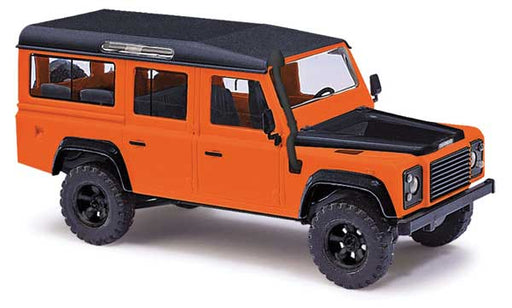 Busch 50330 HO Scale 1983 Land Rover Defender Last Edition Orange and Black