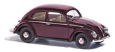 Busch 52901 HO Scale 1952 Volkswagen Beetle with Split Rear Window - Maroon