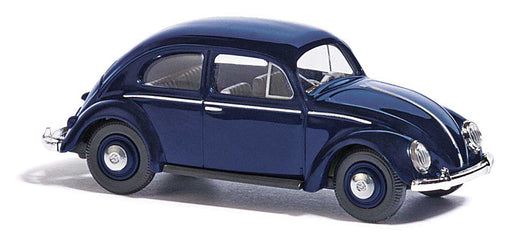 Busch 52903 HO Scale 1952 Volkswagen Beetle with Split Rear Window - Dark Blue