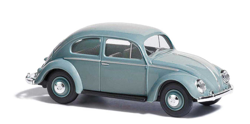 Busch 52950 HO Scale 1955 Volkswagen Beetle with Oval Rear Window - Blue