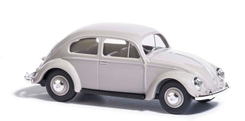 Busch 52951 HO Scale 1955 Volkswagen Beetle with Oval Rear Window - Gray