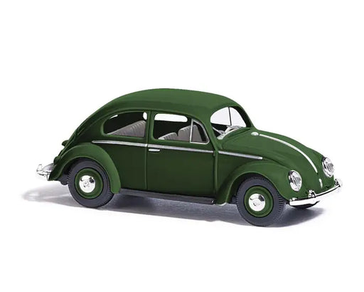 Busch 52990 HO Scale 1955 Volkswagen Beetle with Oval Rear Window - Green