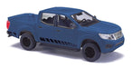 Busch 53710 HO Scale 2015 Nissan Navara Crew-Cab Pickup Truck - Blue and Black