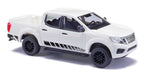 Busch 53712 HO Scale 2015 Nissan Navara Crew-Cab Pickup Truck - White and Black