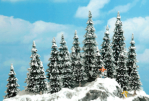 Busch 6466 Snow Covered Pine Trees 20 Pack