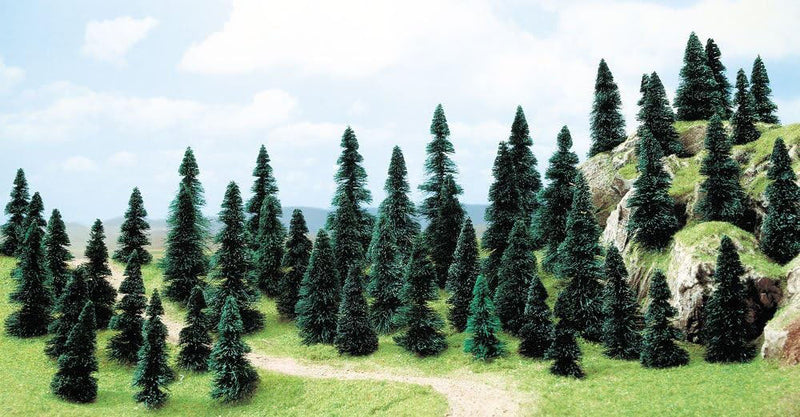 Busch 6497 Pine Tree Assortment 50 Pack