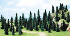 Busch 6497 Pine Tree Assortment 50 Pack