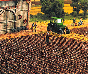 Busch 7182 HO Scale Plowed Field Sheet 19x11"