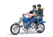 Busch 7860 HO Scale Blue American Motorcycle with Rider Figures
