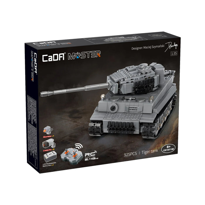 CaDA C61071W German Tiger Tank 925 Piece Building Block Set