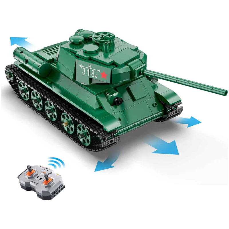 CaDA C61072W Russian T-34 Tank 722 Piece Building Block Set