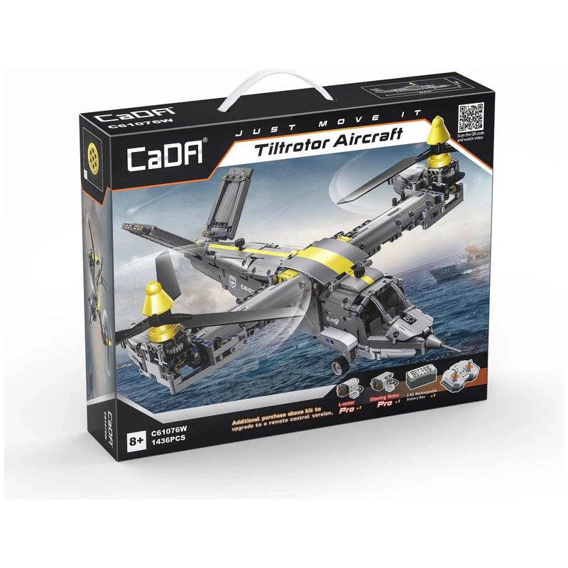 CaDA C61076W Tiltrotor Aircraft 1436 Piece Building Block Set