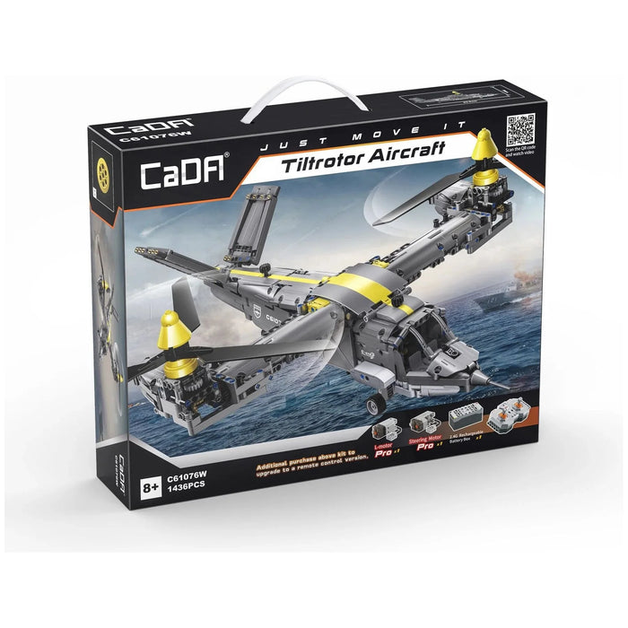 CaDA C61076W Tiltrotor Aircraft 1436 Piece Building Block Set