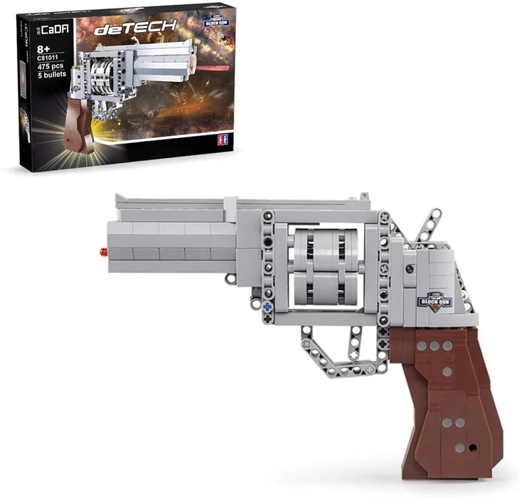 CaDA C81011W Revolver 475 Piece Building Block Gun Set — White Rose Hobbies