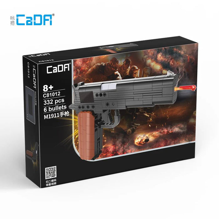 CaDA C81012W  M1911 Colt Pistol 332 Piece Building Block Gun Set