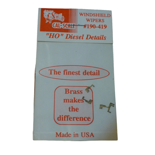 Cal Scale Superdetail 419 HO Scale Windshield Wipers (4 Pack)