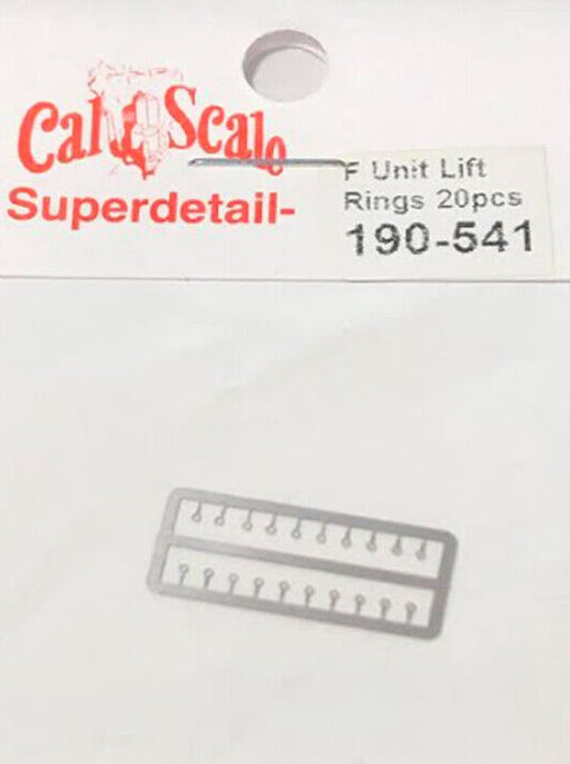 Cal Scale Superdetail 541 HO Scale Etched Brass Lift Rings (20 Pack)