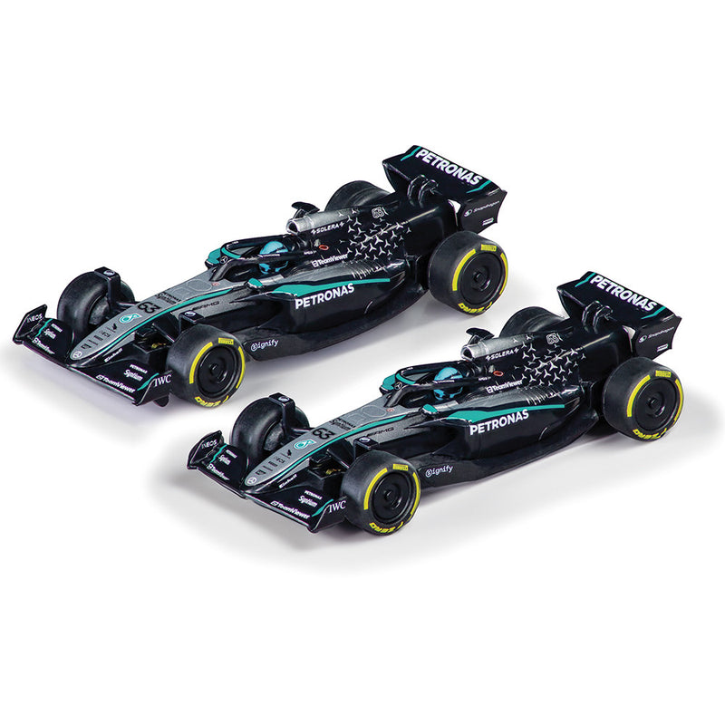 Carrera Pull & Speed 1/43 Mercedes-AMG Petronas Team Double Action Formula 1 Pull-Back Cars (2 Pack 13036)