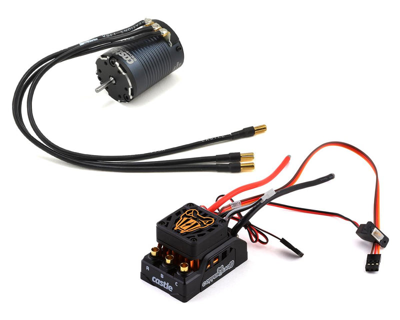 Castle Creations 010-0166-08 Copperhead 10 Waterproof Sensored ESC and 3800KV Motor (Crawler)