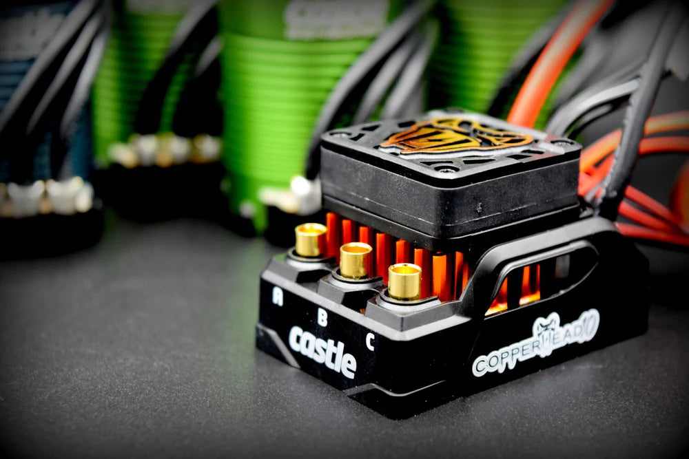 Castle Creations 010-0166-10 Copperhead 10 Waterproof Sensored ESC and 3800KV Motor (SCT)