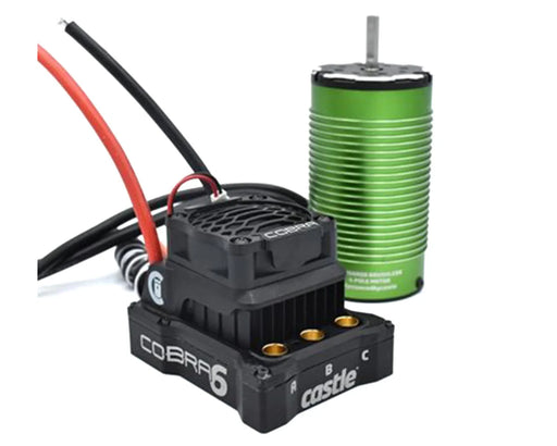Castle Creations 010-0184-03 Cobra 6 8S 1/6 Brushless ESC & Motor Combo (1260kV)