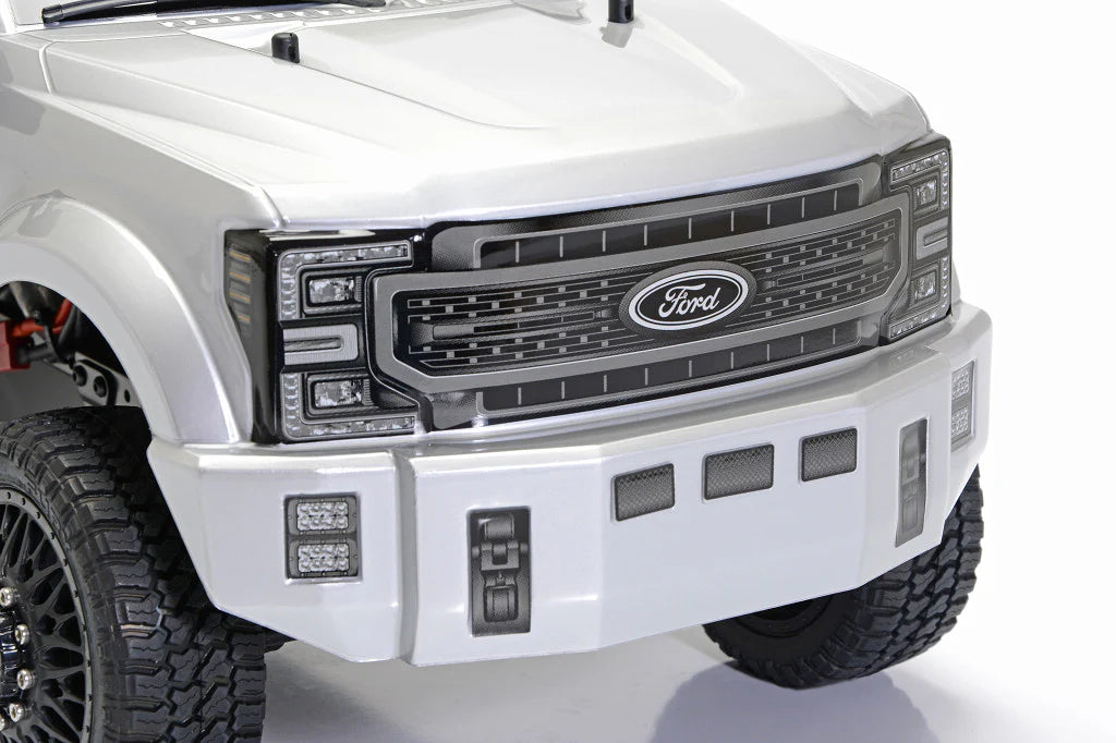 CEN Racing 8988 Silver Mercury 1/10 4WD RTR Ford F-450 KG1 Edition Solid Axle Dually Pickup Truck