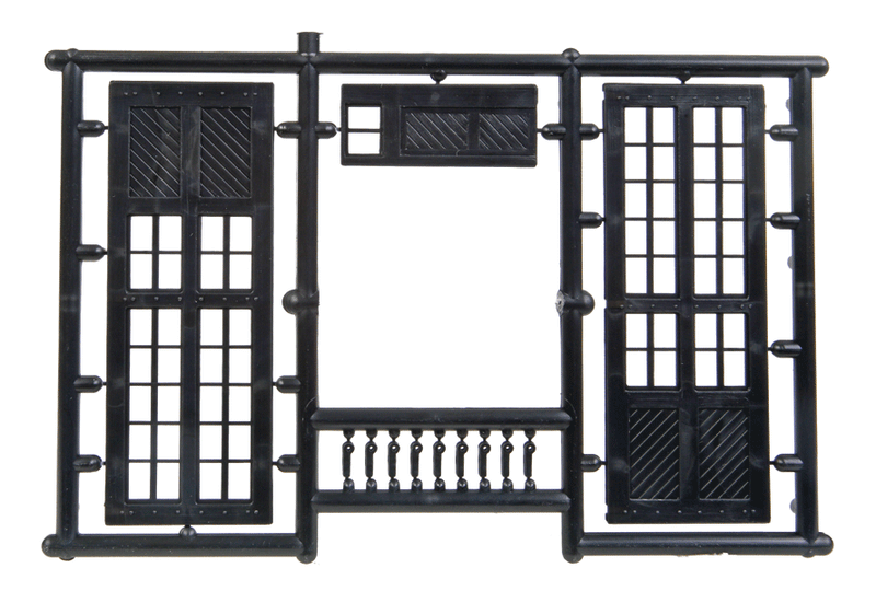Central Valley 1605 HO Scale Large Double Shop Doors (3 Pairs)