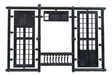 Central Valley 1605 HO Scale Large Double Shop Doors (3 Pairs)