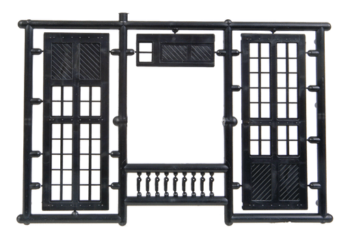 Central Valley 1605 HO Scale Large Double Shop Doors (3 Pairs)