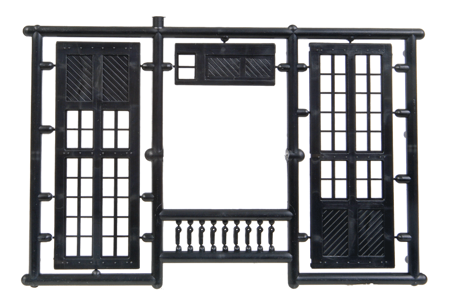 Central Valley 1605 HO Scale Large Double Shop Doors (3 Pairs)