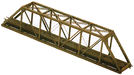 Central Valley 1815 N Scale 153' Single Track Through Truss Bridge Kit (11 15/32")