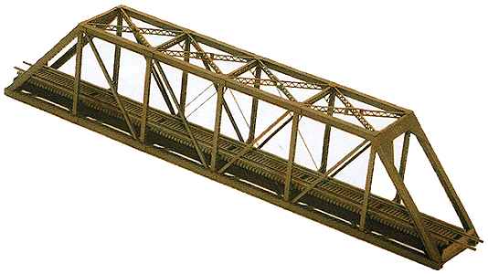 Central Valley 1815 N Scale 153' Single Track Through Truss Bridge Kit (11 15/32")