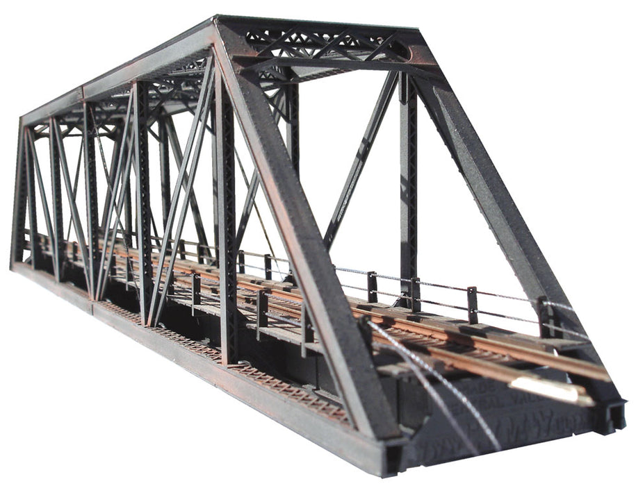 Central Valley 1820 N Scale 153' Single Track Modernized Through Truss Bridge Kit with Walkways (11 15/32")