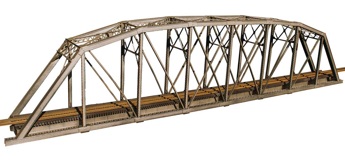Central Valley 1901 HO Scale 200' Single Track Heavy-Duty Laced-Parker-Truss Bridge Kit (28 1/4" x 3")
