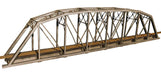 Central Valley 1901 HO Scale 200' Single Track Heavy-Duty Laced-Parker-Truss Bridge Kit (28 1/4" x 3")